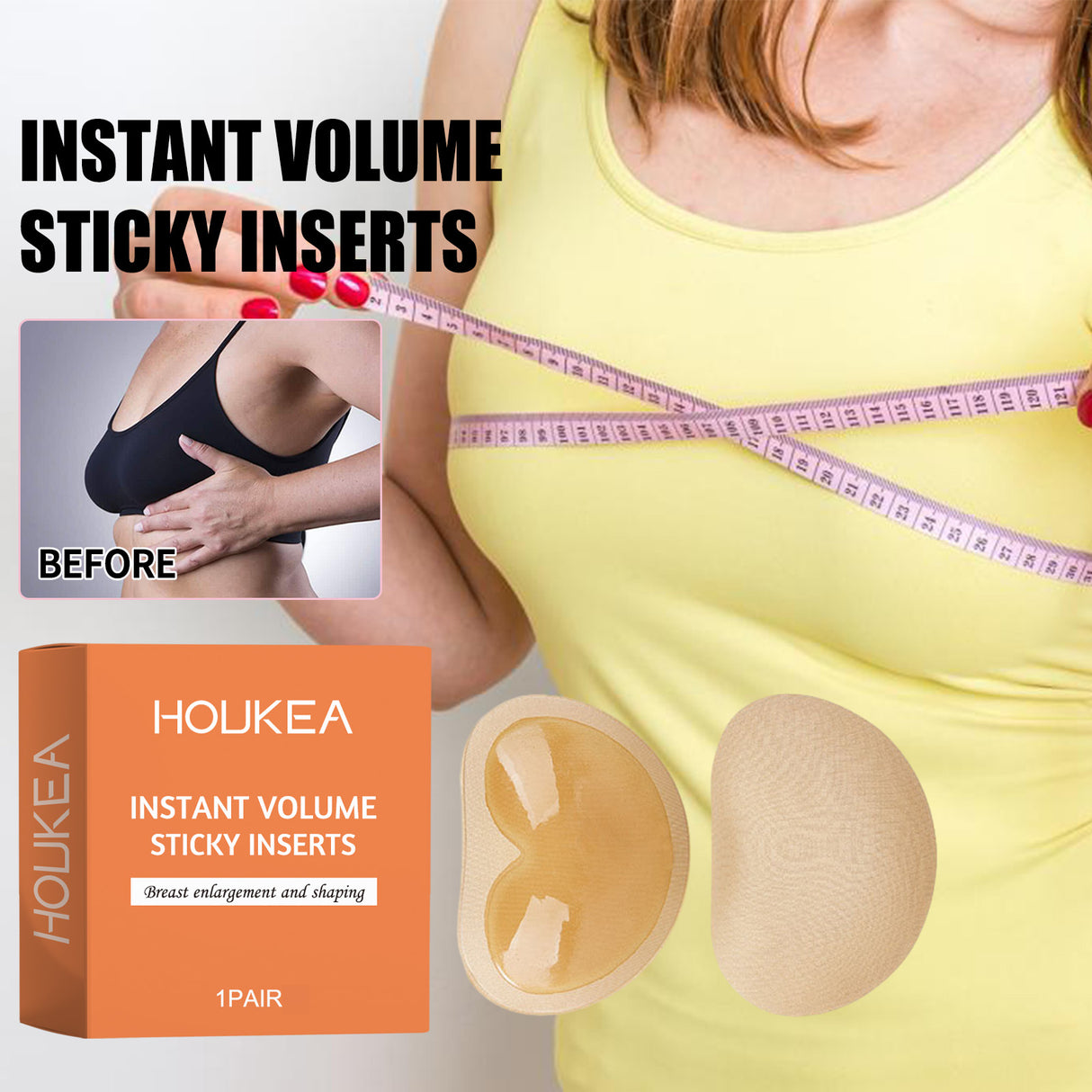 Instant Volum Esticky Inserts, Firming, Plump And Full Chest Pad Lifts Women's Breasts Firm And Prevents Sagging - V.I.P Digital Presence