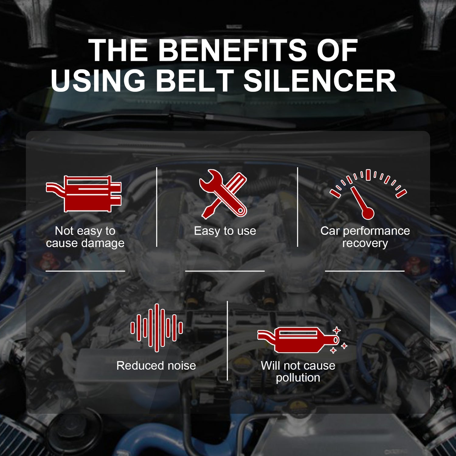 Belt Silencer, Automobile Belt Abnormal Noise Aging Rubber Strip Protection And Maintenance Agent - V.I.P Digital Presence