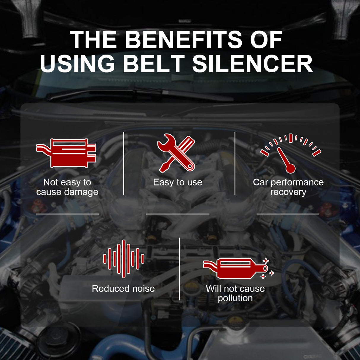 Belt Silencer, Automobile Belt Abnormal Noise Aging Rubber Strip Protection And Maintenance Agent - V.I.P Digital Presence