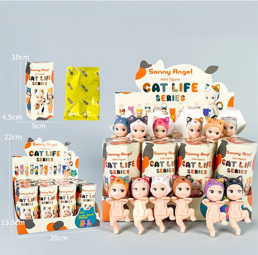 Party Angel Cheek Blind Box Car Ornament Mobile phone Decoration Handmade Anime Doll Finished End Box - V.I.P Digital Presence