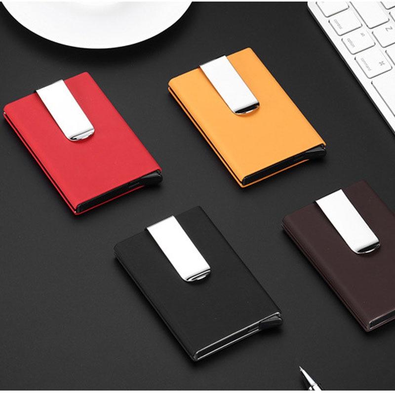 Men's Wallets Credit card holder Automatic card sets business aluminum wallet card sets cash clip holder - V.I.P Digital Presence
