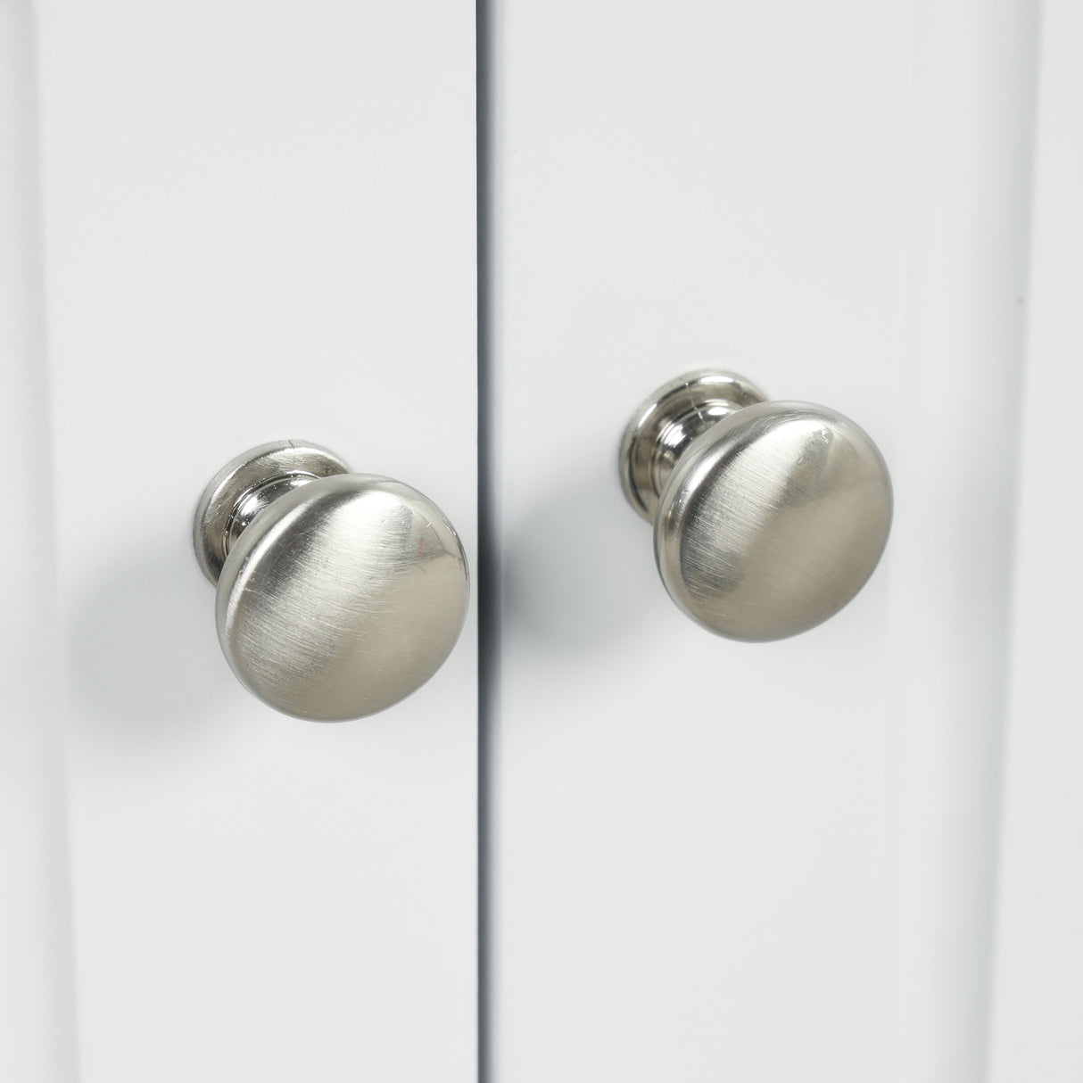 White Triangle Bathroom Storage Cabinet with Adjustable Shelves, Freestanding Floor Cabinet for Home Kitchen - V.I.P Digital Presence