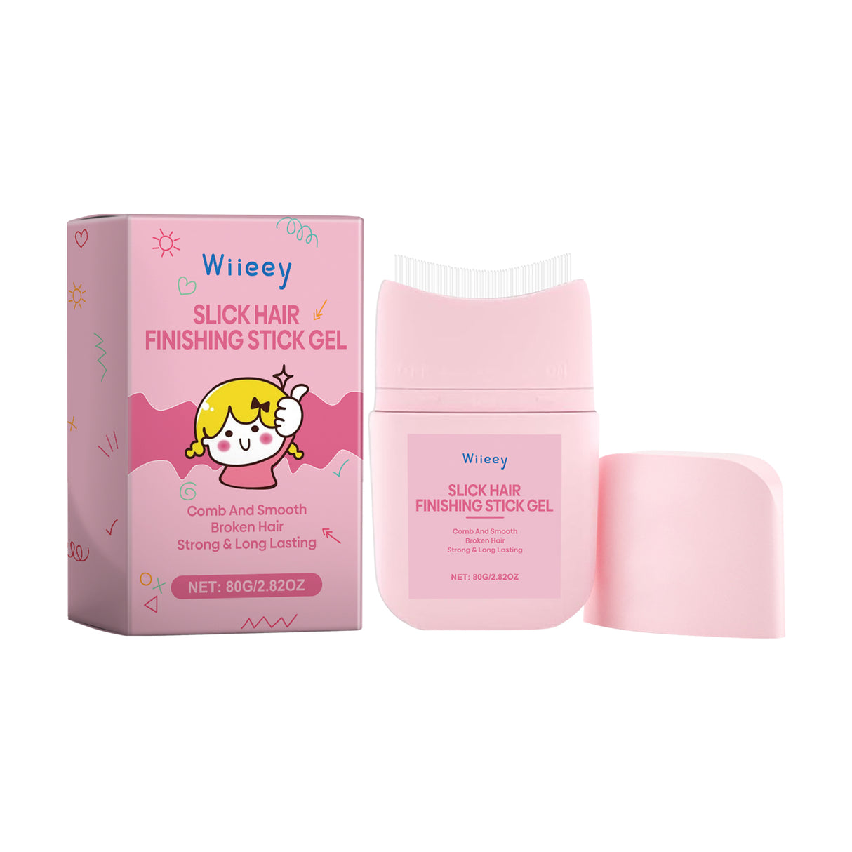 Children's Broken Hair Styling Brush Finish Broken Hair Bangs Styling Nourishing Shine Hair Styling Cream - V.I.P Digital Presence