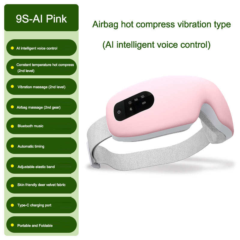 Eye massager airbag vibration intelligent AI voice hot compress eye protection device - V.I.P Digital Presence