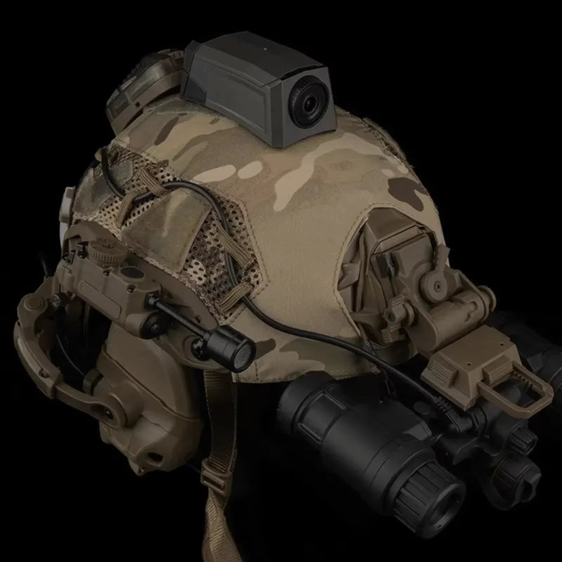 Sidewinder Helmet Lamp with IR and Flashlight Color Light, Strobe Light Head IFF Auxiliary Light for Airsoft Hunting Fishing - V.I.P Digital Presence