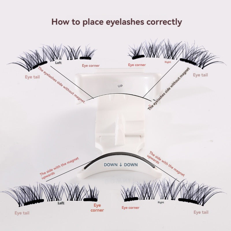 Five magnetic adhesive free magnetic eyelash clamp set for European and American thick magnetic eyelashes - V.I.P Digital Presence