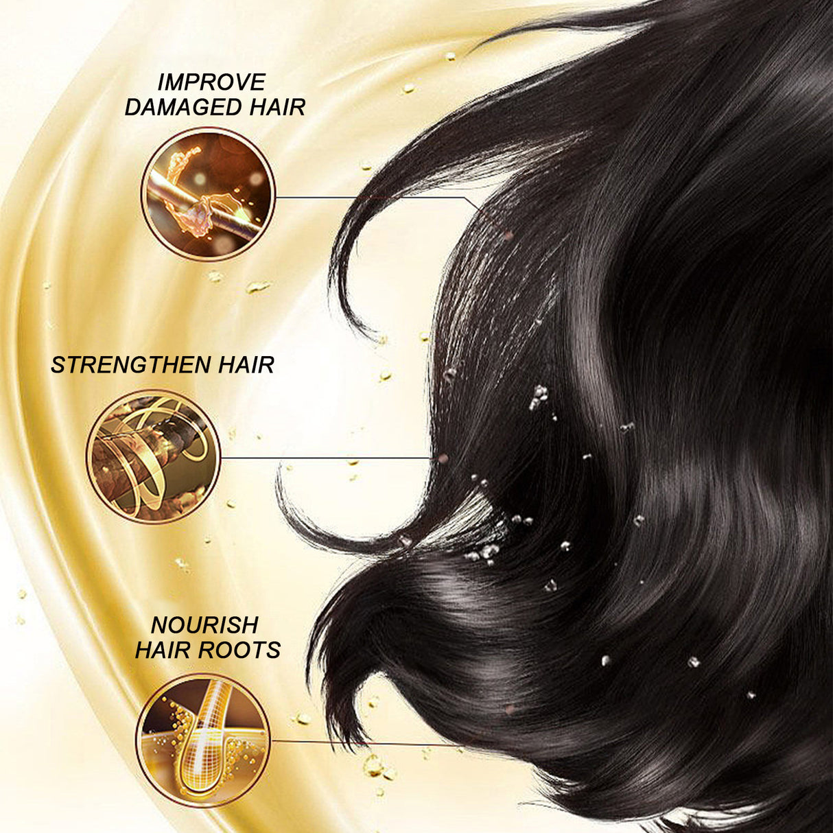 Castor Oil, Nourish And Repair Damaged Hair Dry Strength Solid Hair Smooth Hair Oil - V.I.P Digital Presence