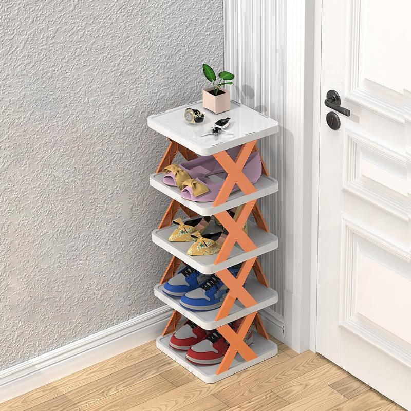 Simple shoe rack corridor narrow storage shoe cabinet foldable and easy to use multifunctional dust-proof shoe rack - V.I.P Digital Presence