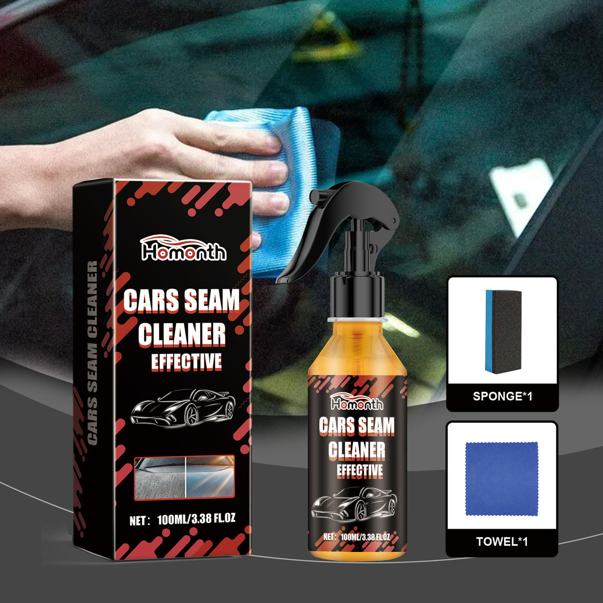 Car Water Stain Cleaner Car Stain Remover Polish Gentle Care Car Paint Gap Cleaning Spray - V.I.P Digital Presence