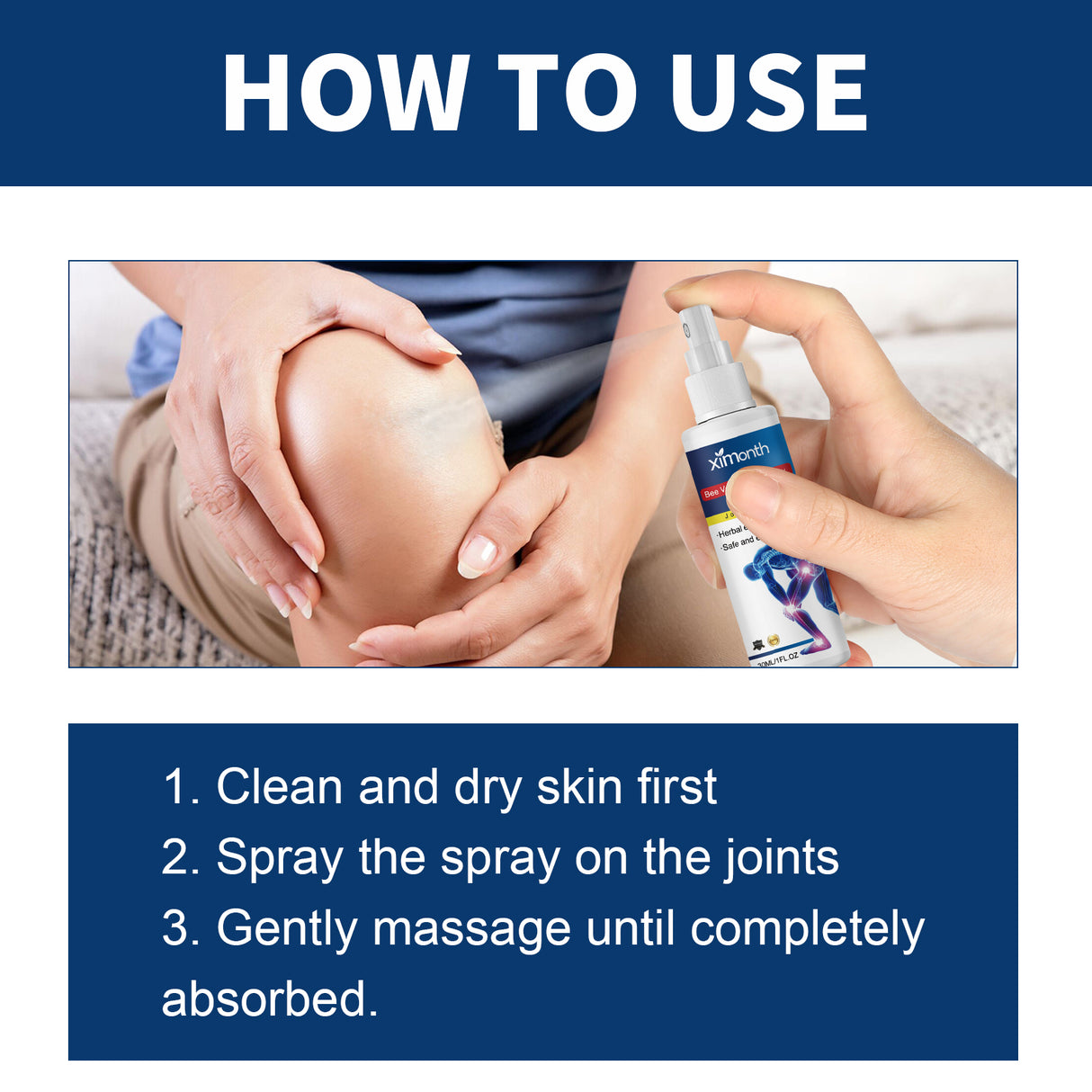 Bee Venom Joint Care Spray Relieves Shoulder, Neck, Lumbar Spine, Knee Pain Joint Body Care - V.I.P Digital Presence