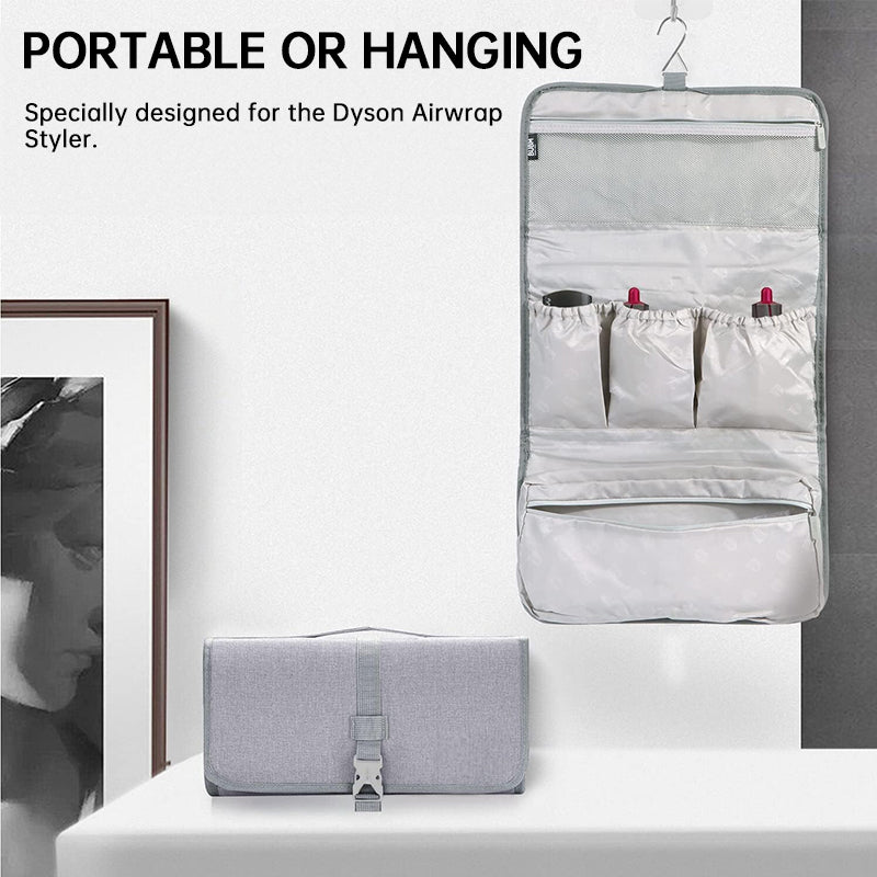 Large - capacity dustproof travel bag for Dyson Pre - Styling Dryer, fits curling barrels. - V.I.P Digital Presence