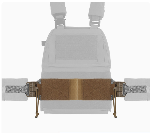 One Pair (2 Pieces) Style 3Ac Kit for FCPC V5 Tactical Vest Cummerbunds, with Quick Release Buckle, made of imported Tegris. - V.I.P Digital Presence