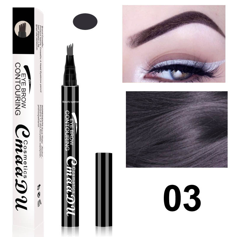 CmaaDu 4 head eyebrow pencil four point eyebrow pencil easy to dry - V.I.P Digital Presence