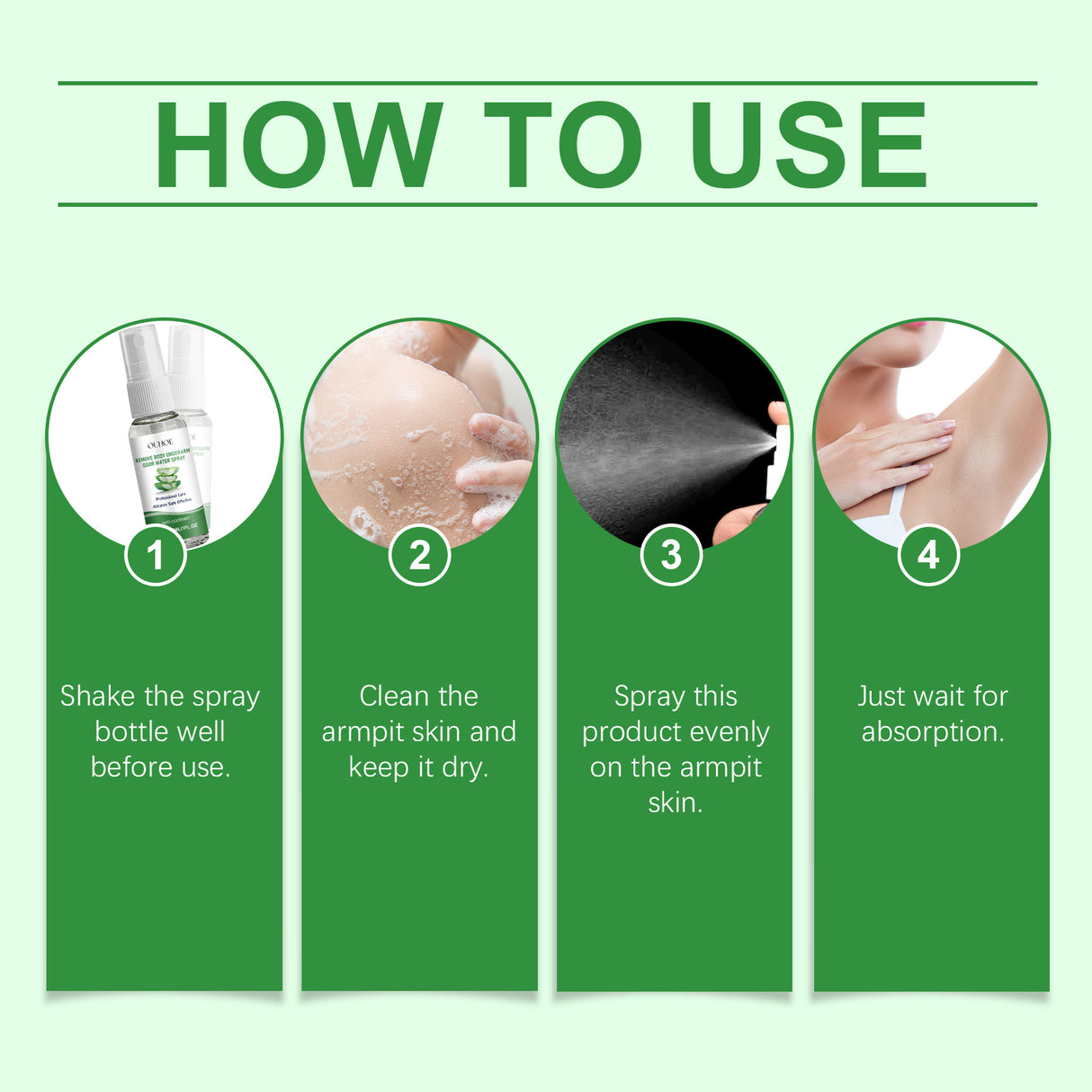 Aloe Vera Underarm Spray Refreshing Spray Hydrates, Leaves Fragrance, Nourishes And Refreshes Underarms