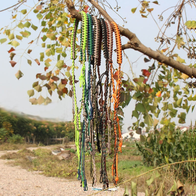 Hunting Decoy Rope Hunting Duck Call Lanyard Cord Hunter Game Whistle Lanyard Hunting Decoy Rope with 12 Adjustable Loops Rings - V.I.P Digital Presence