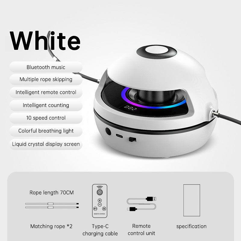 Smart Rope Skipping Machine Smart Jump Rope Machine 10-level Speed Adjustment Led Seven-color Light Wireless Music Function - V.I.P Digital Presence