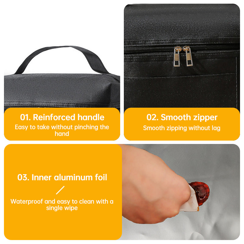 Women's lunch bag. Light, insulated, leak - proof, waterproof. Adjustable strap, reusable, for work, picnic, travel. - V.I.P Digital Presence