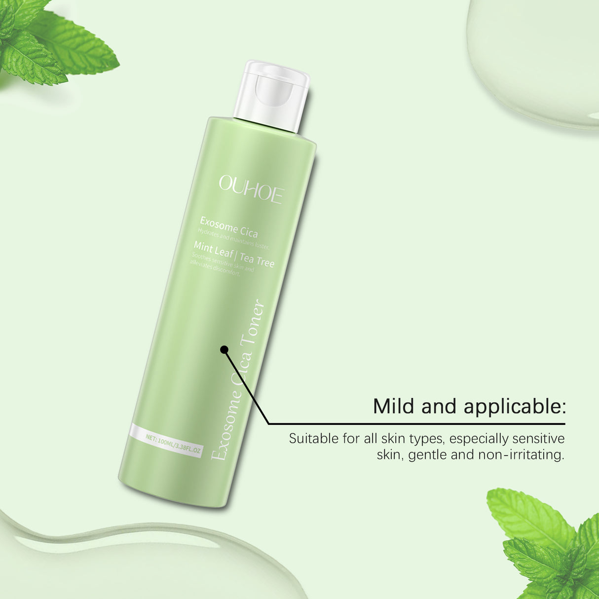 Centella Toner Daily Facial Moisturizing, Hydrating, Soothing And Repairing Skin Cleansing Lotion