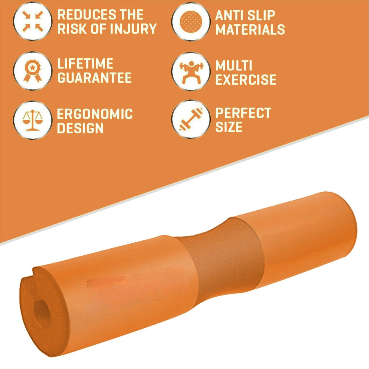 Strength Squat Pad, Comfortable Barbell Sponge for Hip, Squats and Lunges Orange barbell mat - V.I.P Digital Presence