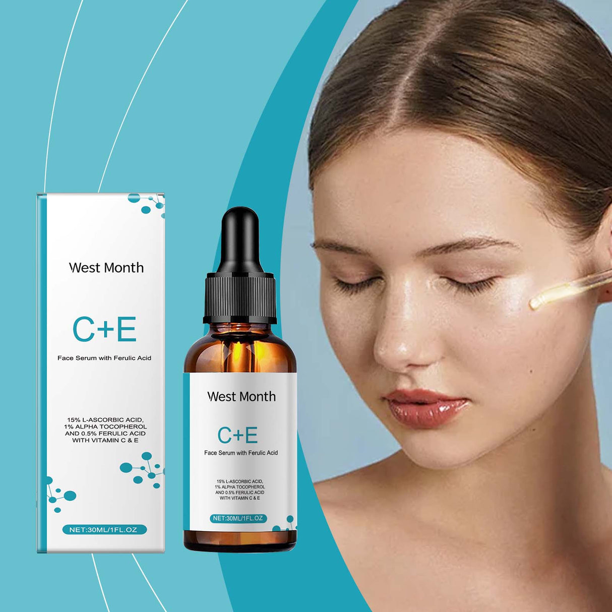 Vitamin C Facial Serum, Moisturizing, Moisturizing, Brightening And Revitalizing Skin Care