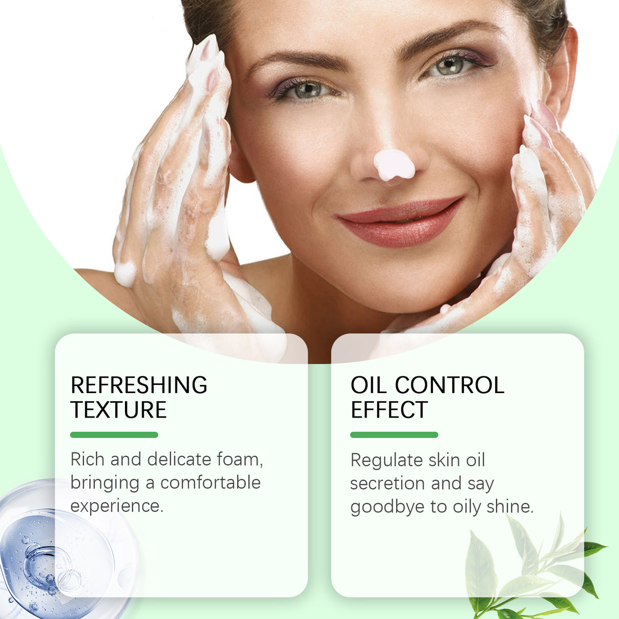 Woodsleep Gentle Moisturizing Facial Cleanser, Gentle Moisturizing Facial Cleanser Dense Foam Clean, Moist And Not Tight