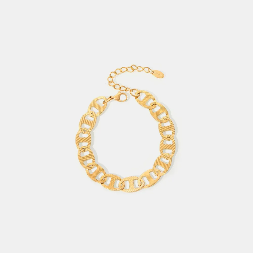 Handmade chain plated with genuine gold titanium steel material women's bracelet - V.I.P Digital Presence