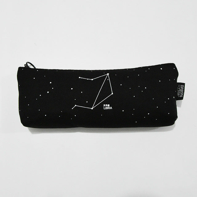 Fresh Pencil Bag Student Cotton and Linen Pencil Bag Female Constellation Stationery Bag - V.I.P Digital Presence