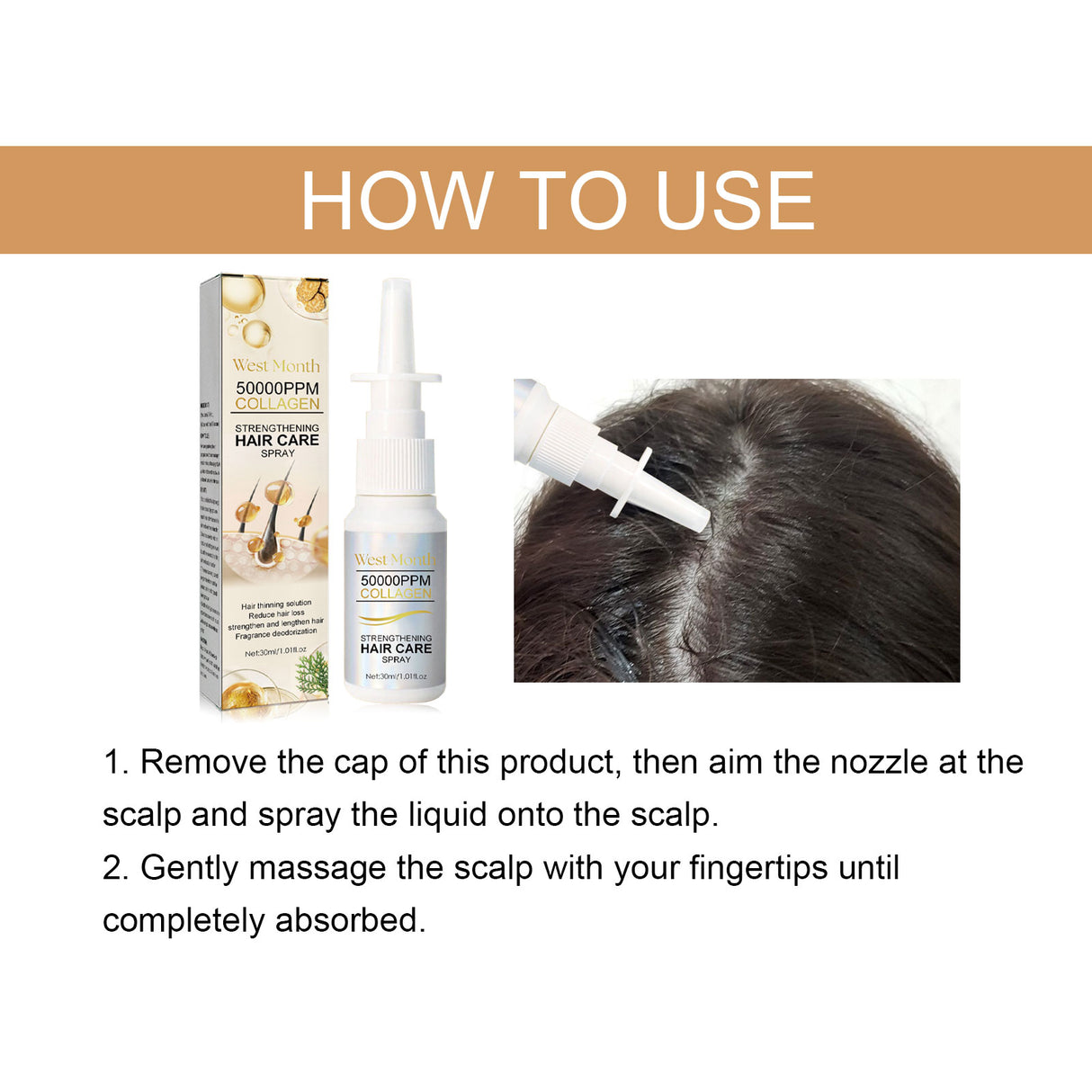 Hair Smoothing Essence Spray, Moisturize Hair Roots, Strengthen Scalp, Prevent Hair Loss, Repair And Smooth - V.I.P Digital Presence