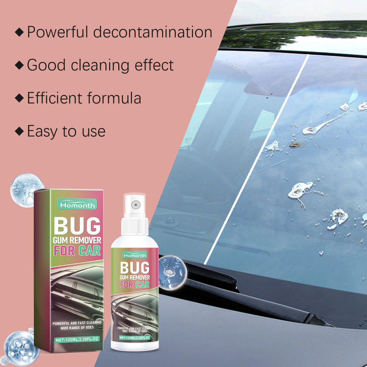 Auto Shellac Cleaning Agent Car Paint Decontaminating Bird Droit Resin Shellac Bug Spot Foam Cleaner - V.I.P Digital Presence