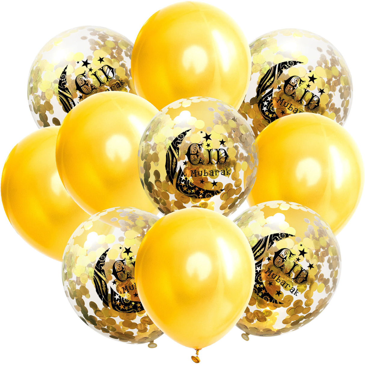 Moon Castle Party Celebrates Latex Balloon Transparent Paper Shard Glitter Balloon Set - V.I.P Digital Presence