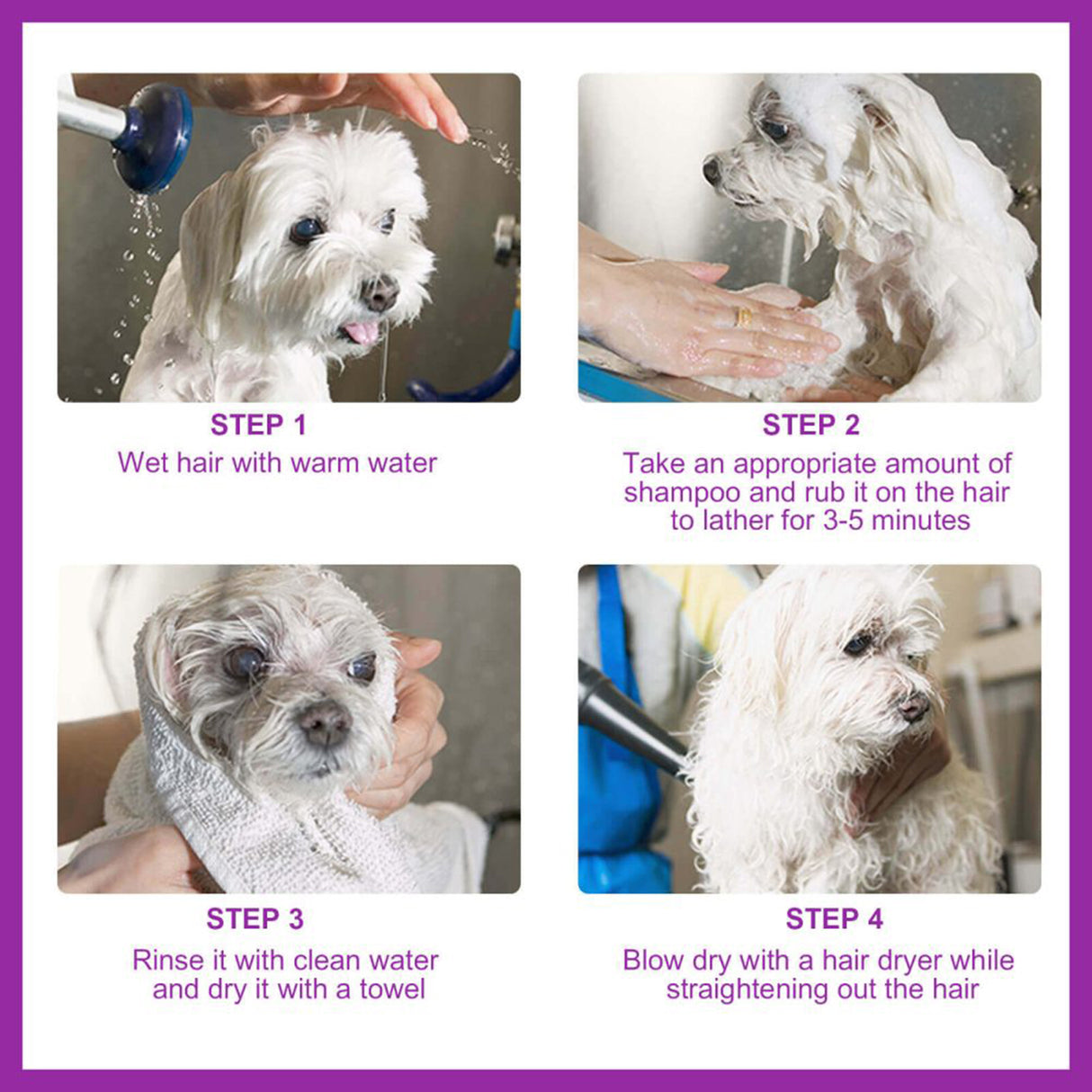 Pet Shampoo, Pet Bath Relieves Skin Itchy, Hair Smooth Non-Knotting Shampoo - V.I.P Digital Presence