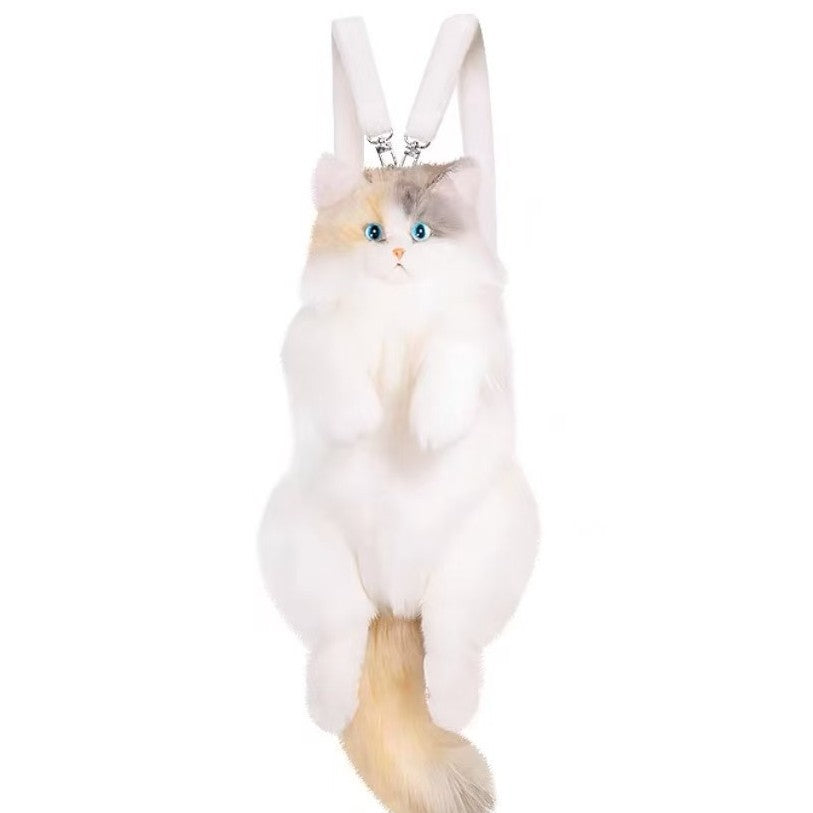 Unique Calico Cat Backpack, Doubles as a Plush Toy and Functional Bag - V.I.P Digital Presence