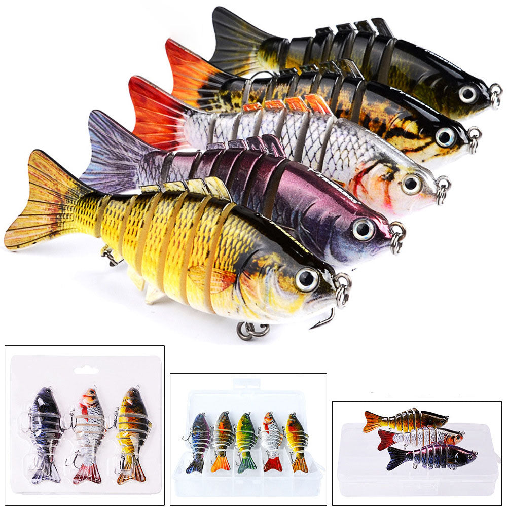 10cm Luya Bait Multi-Section Fish Plastic Hard Bait 15.5g Seven Sections Luya Bionic Bait Section Long Distance Cast Fake Bait Bait - V.I.P Digital Presence