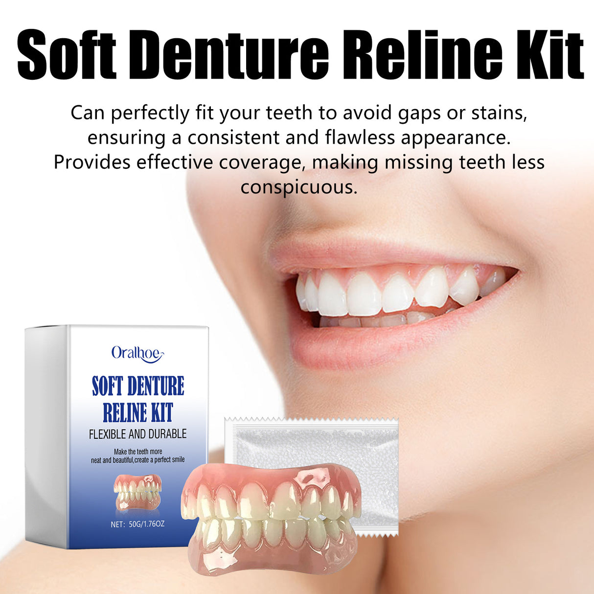 Soft Denture Reline Kit, Denture Set With Interdental Fillings And Braces - V.I.P Digital Presence