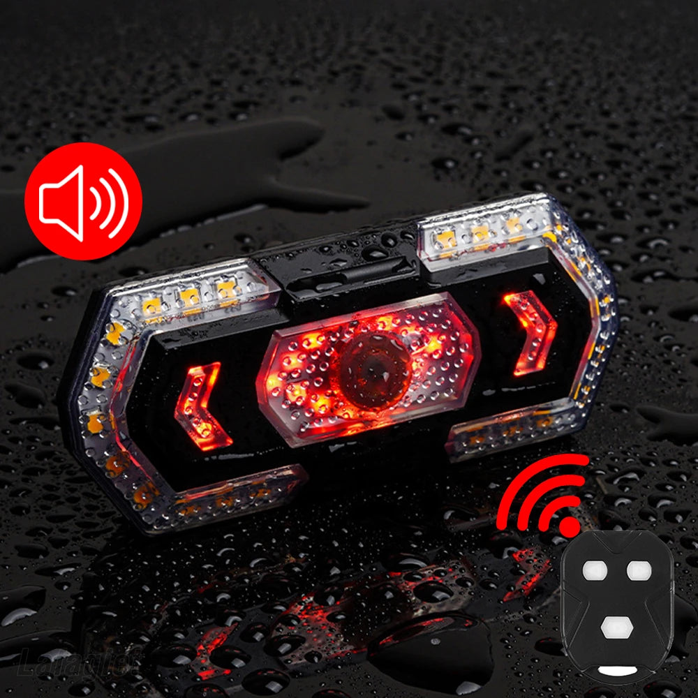 Bike Rear Lamp Smart Wireless Remote Turn Signal Lights Bicycle LED Taillight Easily Installation Bicycle Cycling Accessories - V.I.P Digital Presence