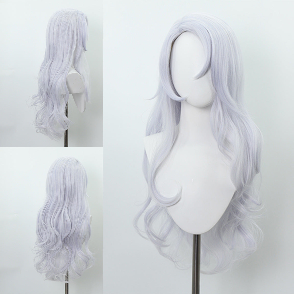Anime Wig Spell Battle: Gojo Satoru Female Body Transformation, Long Curly Hair Cosplay, Chemical Fiber Wig Headset - V.I.P Digital Presence