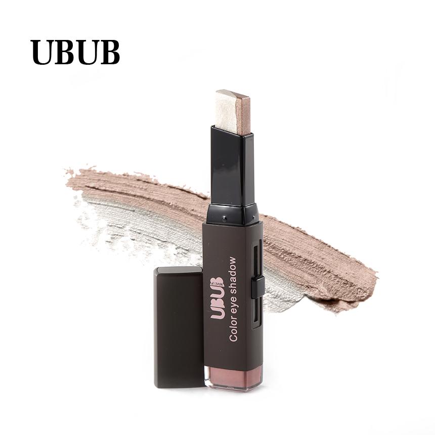UBUB Double Color Stereo Gradient Velvet Shimmer Eyeshadow Stick Earth Color Eye Shadow Cream Pen - V.I.P Digital Presence