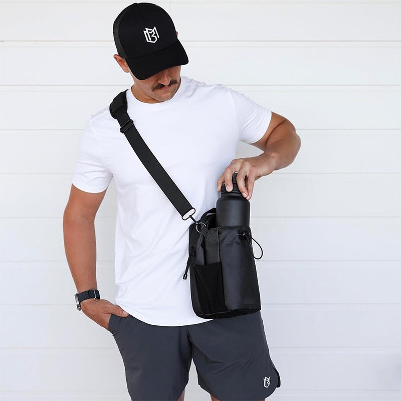 Magnetic Sling Bag for Men & Women. Ideal as a gym, travel, and work bag. Keeps your belongings off the dirty gym floor. - V.I.P Digital Presence