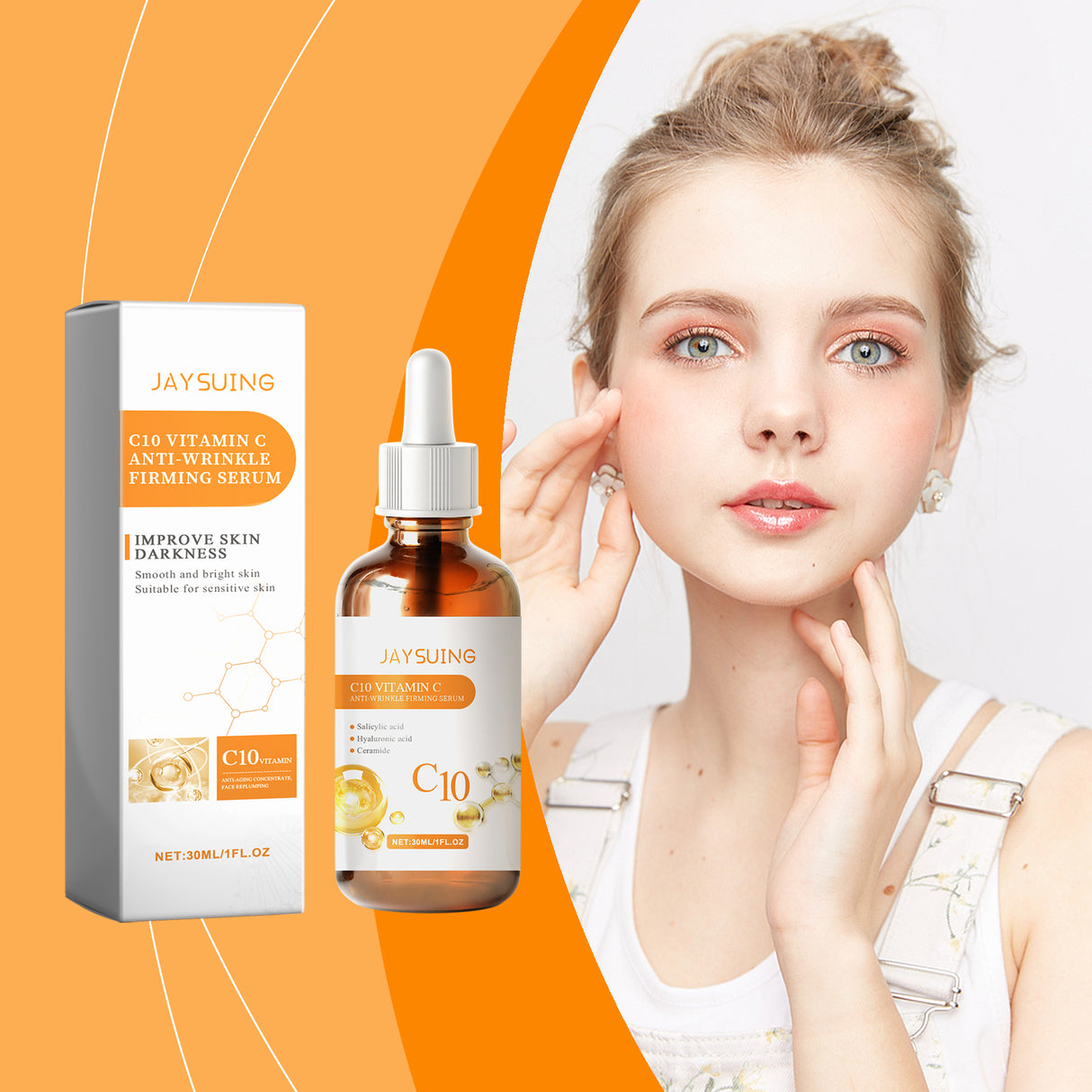 C10 Facial Care Essence Moisturizes, Hydrates, Brightens, Firming And Delicate Skin