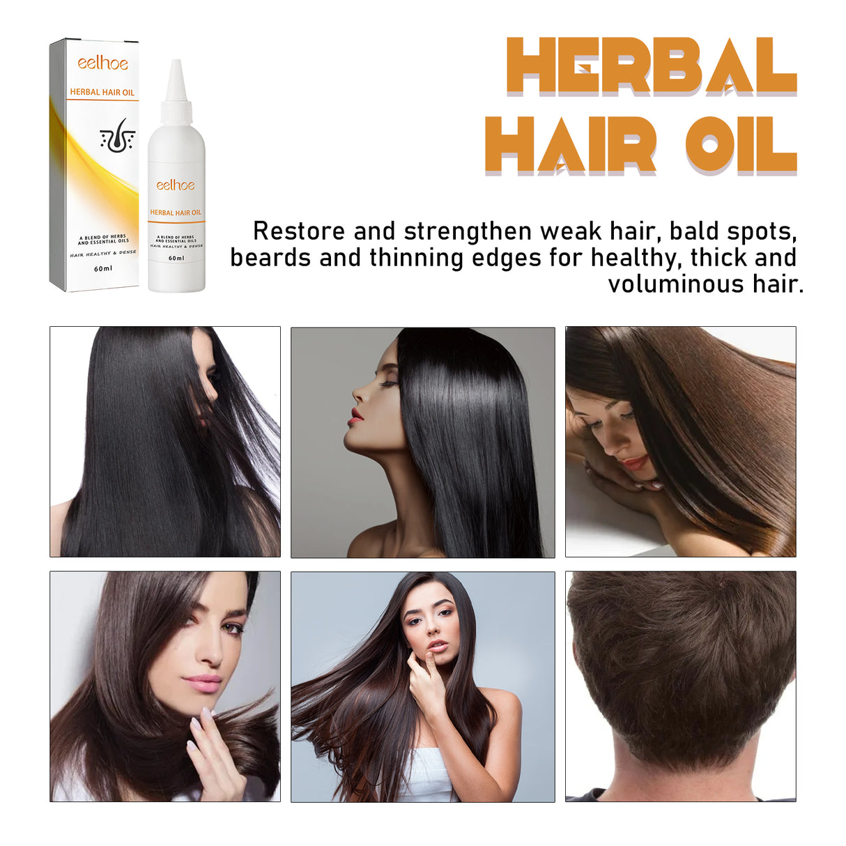 Herb Thickening Hair Oil, Repairing Dry Hair, Moisturizing And Smoothing Hair And Hair Conditioning Oil - V.I.P Digital Presence