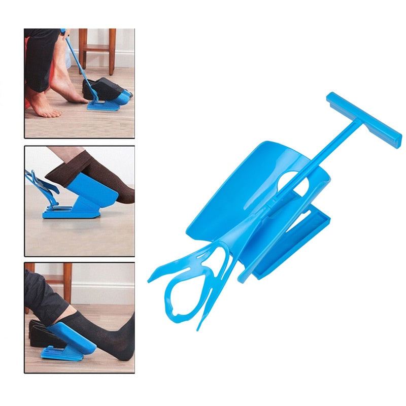 Pregnant Elder Sock Wearing Shoe Horn Device Slider Easy on /off Sock Aid Kit Shoe Horn Device No Bending Stretching Straining - V.I.P Digital Presence