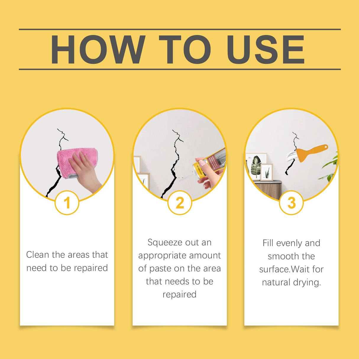 Wall Crack Repair Plaster Wall Damage Scratches Dents Cracks Nail Holes Repair Repair Wall Plaster - V.I.P Digital Presence