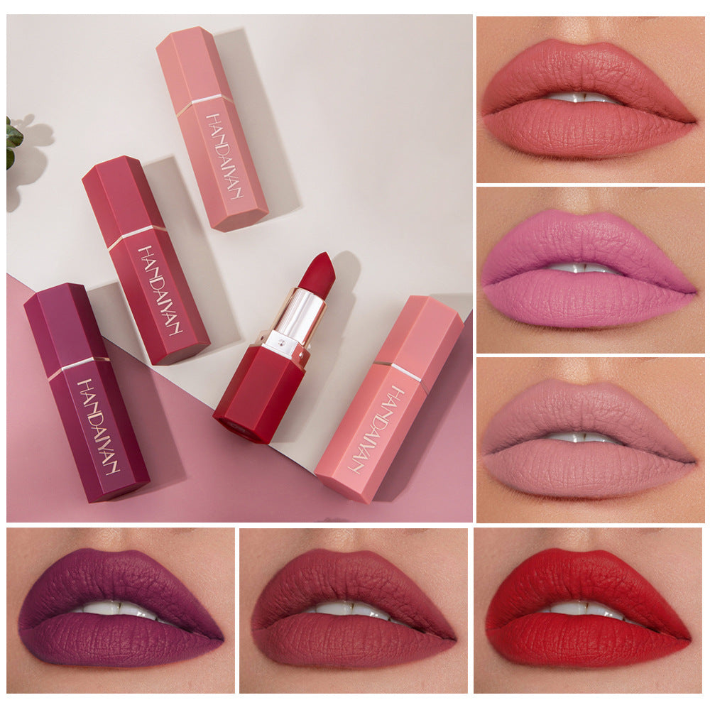 HANDAIYAN Matte Long Lasting Lipstick Lipstick Long Lasting Makeup Multi Color Lipsticks Look Good And Show Temperament - V.I.P Digital Presence