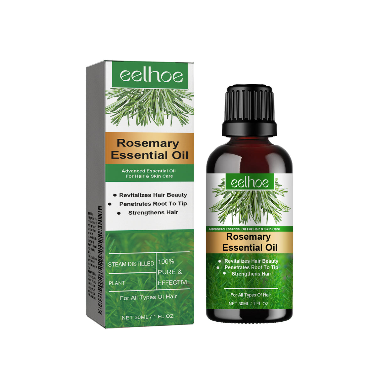 Rosemary Essential Oil, Anti-Hair Loss Refreshing, Nourishing, Smooth Hair Thick Hair And Scalp Care Essential Oil - V.I.P Digital Presence