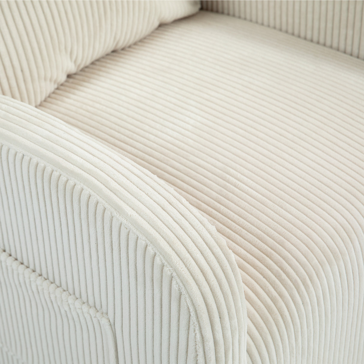 JiaDa Upholstered Swivel Glider.Flannel fabric.Rocking Chair for Nursery in Beige.Modern Style One Left Bag - V.I.P Digital Presence