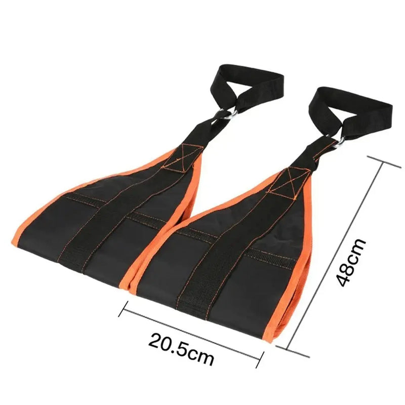 2 Pcs Abdominal Muscle Cantilever Training Belt Support Hanging Belt Suspension Pull Up Leg Fitness Tool For Men Household Nylon - V.I.P Digital Presence