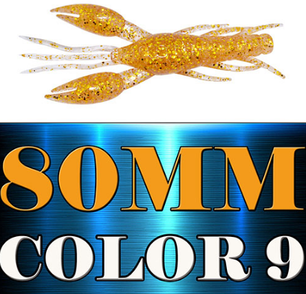 AFISHLURE 4pcs/lot AR-14 hammer Crab clamp Shrimp 80mm 5.5g claw Bait artificial lure sauce green bait Swimbait Fake