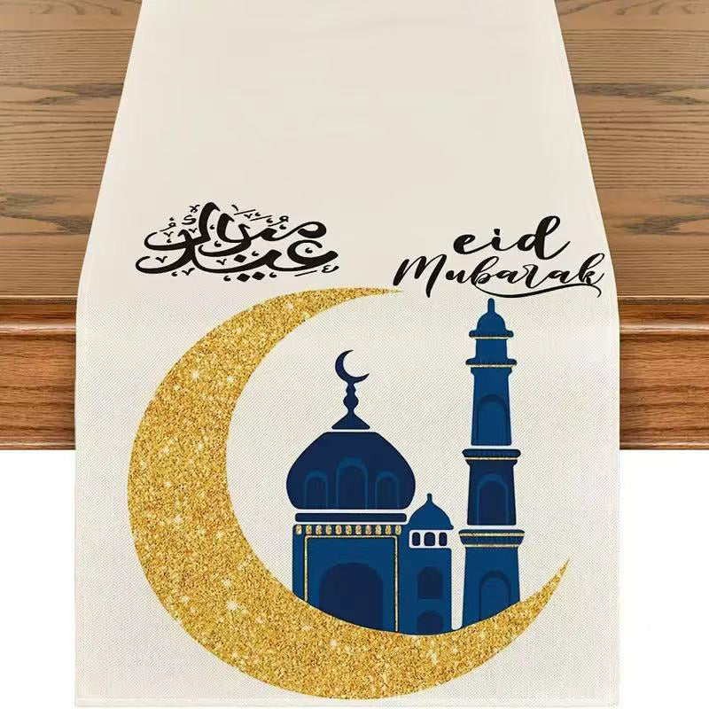 Printed Moon Castle House Tablecloth Home Decoration Party Festival Atmosphere Table Flag - V.I.P Digital Presence