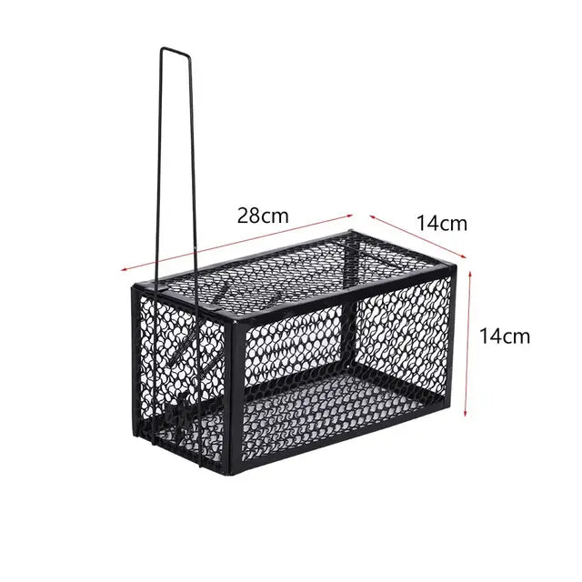Self-locking Trap Catcher Mouse Rat Bait Mice Live Box Mice Trap Cage Household Mouse Catcher Animal Control Hamster Iron Cage