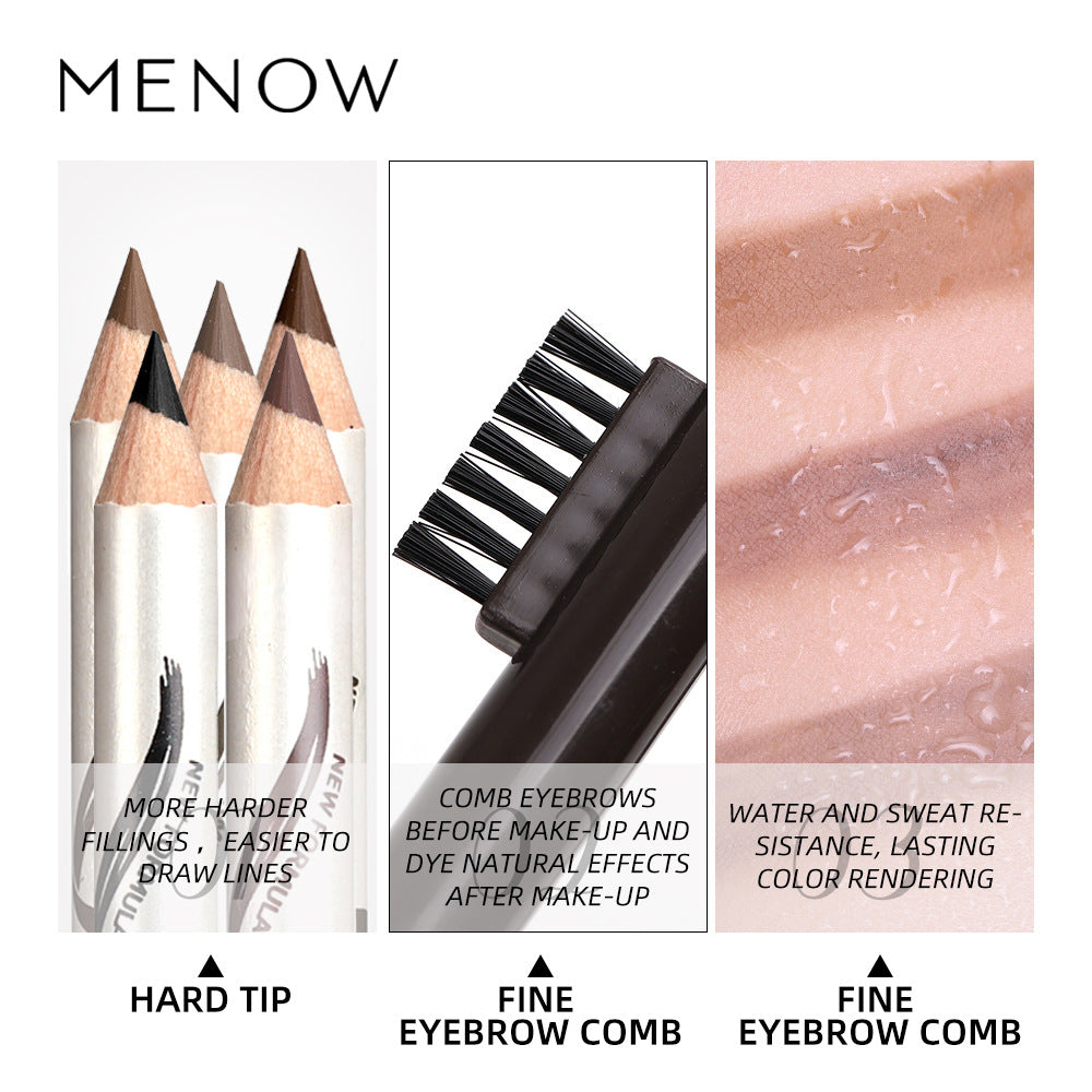 Meinuo P135 Eyebrow Pencil Fine Eyebrows 12 Five-Color Roots - V.I.P Digital Presence